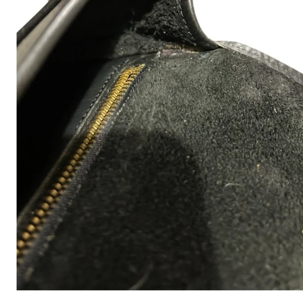 COACH VINTAGE LINDSAY CROSSBODY BAG Black Leather Purse Interior Creed - Picture 12 of 13